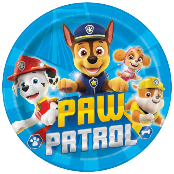 Buy Paw Patrol Round 9" Dinner Plates 8ct for only $5.49 by Unique