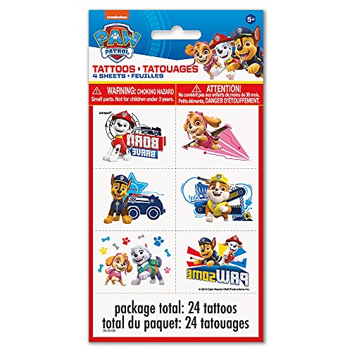 Buy Paw Patrol Temporary Tattoos Sheets (4 sheets) for only $3.69 by Unique
