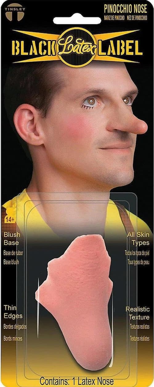 Buy Pinocchio Nose - Black Label Latex for only $14.99 by Tinsley Transfers