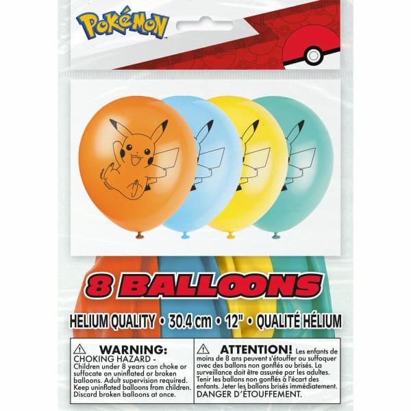 Buy Pokémon™ Party Pikachu Double-Sided 12" Latex Balloons (8 count) for only $8.29 by Unique