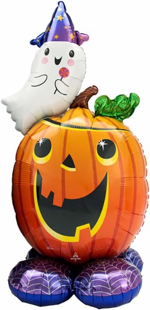 Buy Pumpkin And Ghost 56" Airloonz Foil Balloon for only $19.99 by Anagram