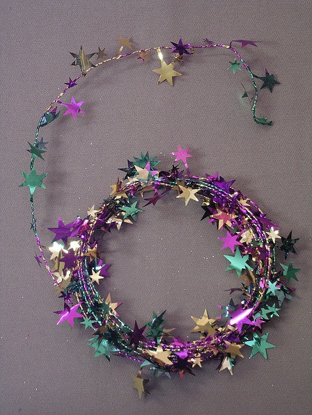 Buy Purple, Green & Gold Star 12'  Wire Garland  for only $3.99 by[product_brand]