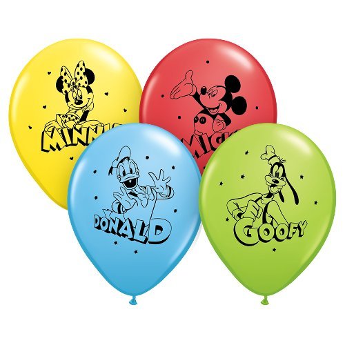 Buy Qualatex 12" Disney Mickey and Pals Assorted Colors Latex Balloons 6ct for only $4.99 by Pioneer Balloons