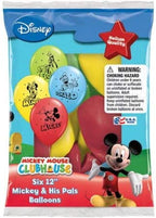 Buy Qualatex 12" Disney Mickey and Pals Assorted Colors Latex Balloons 6ct for only $4.99 by Pioneer Balloons