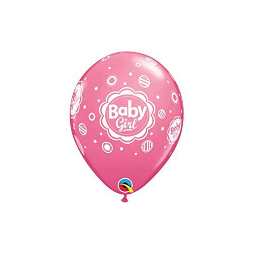 Buy Qualatex 49583-Q BABY GIRL DOTS (6 PK), 11", Multicolored for only $7.59 byPioneer Balloons