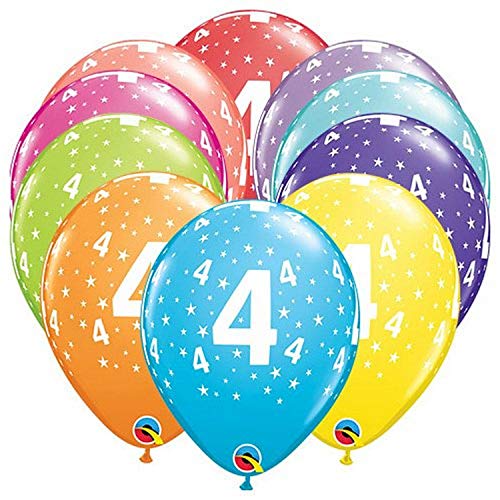 Buy Qualatex 49592-Q Stars #4-a-round (6 Pk), 11", Multicolor for only $6.99 byQualatex Balloons