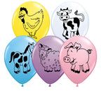 Buy Qualatex 5" Farm Animal Faces Assorted Balloons 100ct for only $24.99 byQualatex Balloons