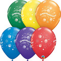 Buy Qualatex Congratulations Around Primary Colors 11" Latex Balloons 6ct for only $6.99 byQualatex Balloons