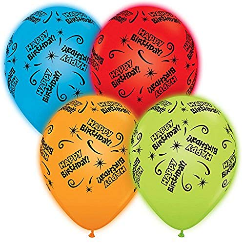 Buy Qualatex Q-Lite Led Lit 11" Round Latex Balloons Assorted Colors 4ct for only $6.99 by Pioneer Balloons