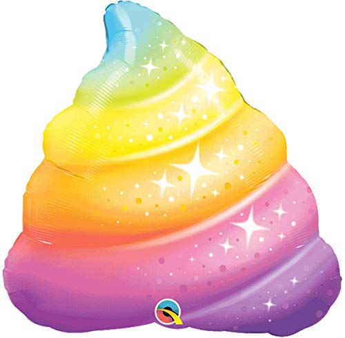 Buy Qualatex Rainbow Poop Sparkles 30 Inch Supershape Foil Balloon for only $12.99 byQualatex Balloons