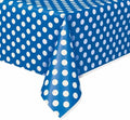 Buy Royal Blue Dots Rectangular Plastic Table Cover for only $4.79 by Unique