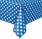 Buy Royal Blue Dots Rectangular Plastic Table Cover for only $4.79 by Unique