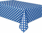 Buy Royal Blue Dots Rectangular Plastic Table Cover for only $4.79 by Unique