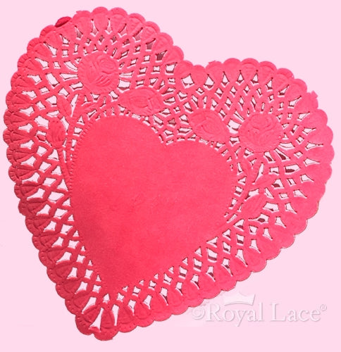 Buy Royal Lace 6" Red Lace Heart Paper Doilies for only $4.79 byRoyal Lace