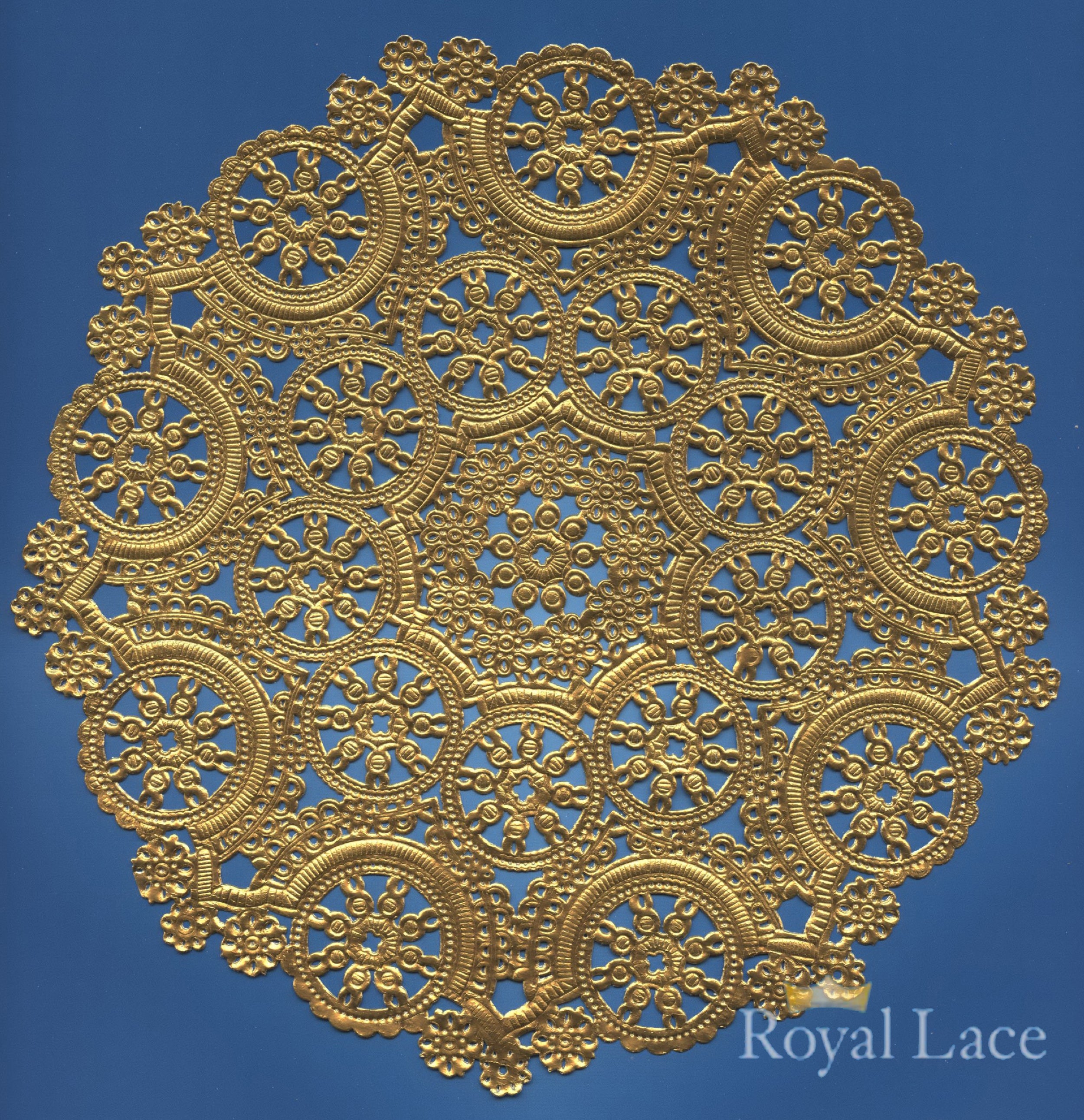 Buy Royal Lace Medallion 10" Gold Round Foil Paper Doilies for only $4.79 byRoyal Lace