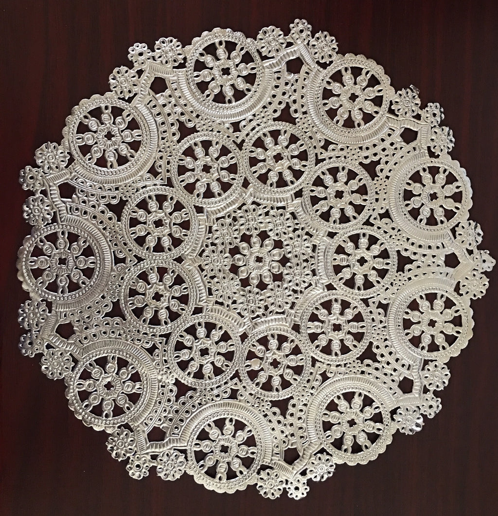 Buy Royal Lace Medallion 10" Silver Round Foil Paper Doilies for only $4.79 byRoyal Lace