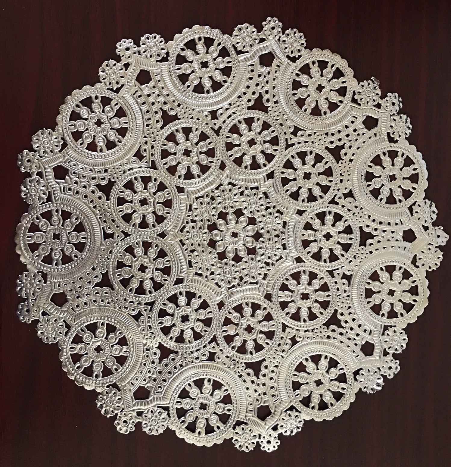 Buy Royal Lace Medallion 10" Silver Round Foil Paper Doilies for only $4.79 byRoyal Lace