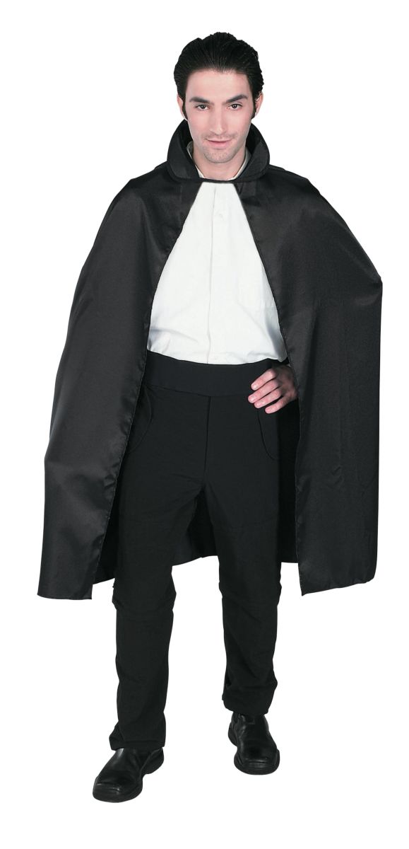 Buy Rubie's Adult 45" Satin Cape, Black, One Size for only $14.99 by Rubies