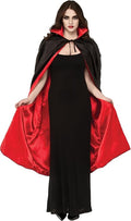 Buy Rubies Costume Co. Women's 48" Lined Satin Cape, Black/red for only $14.99 by Rubies