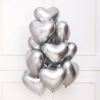 Buy Sempertex 14" Reflex Silver Heart Latex Balloons (50 count) for only $31.49 bySempertex Balloons