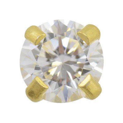 Buy Sensitive Gold Plated 4MM Cubic Zirconia Cartilage Earring Stud  Baby Earrings for Women for only $10.99 by[product_brand]