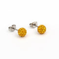 Buy Sensitive Puff Pad Fashion - Fireball - 8mm - November Topaz Crystal - Stainless Steel for only $14.99 by Studex