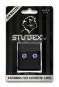 Buy Sensitive Sterilized Prong-Set Cubic Zirconia Fashion Studs - Neon Blue for only $14.99 by Studex