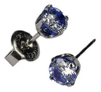 Buy Sensitive Sterilized Prong-Set Cubic Zirconia Fashion Studs - Neon Blue for only $14.99 by Studex
