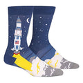 Buy Sock It To Me Men's 3, 2, 1, Lift Off Space Rocket Crew Socks for only $9.99 by [product_brand]
