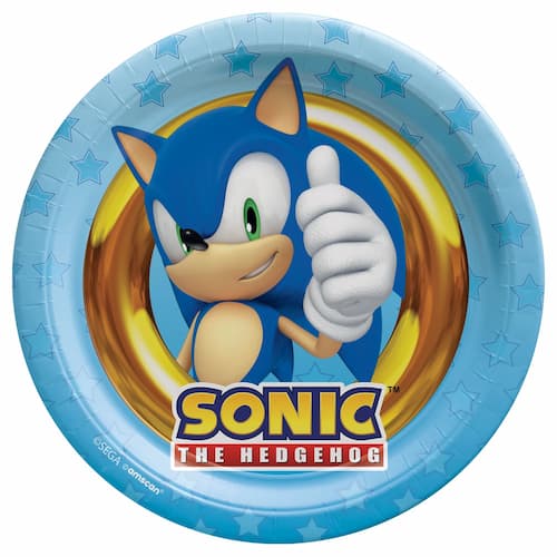 Buy Sonic 7" Round Plates (8 count) for only $4.70 by Amscan
