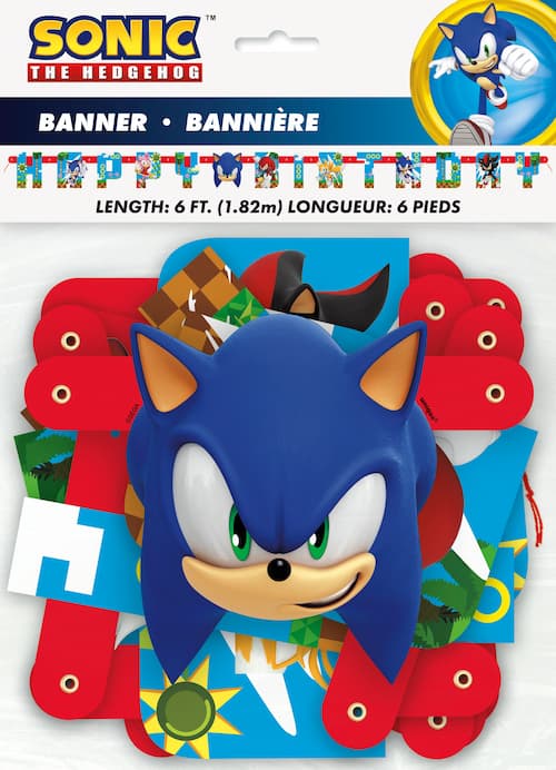 Buy Sonic The Hedgehog Birthday Banner for only $4.19 by Unique
