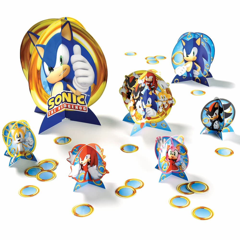 Buy Sonic the Hedgehog Centerpiece Table Decorating Kit 30 Pieces for only $12.50 by Amscan