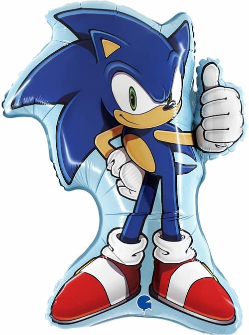 Buy Sonic the Hedgehog Foil Balloon 33" – Sonic Theme Birthday Party Decoration, Helium or Air Fill for only $14.99 by Anagram