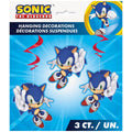 Buy Sonic the Hedgehog Hanging Swirl Decorations  3ct for only $4.09 by Unique