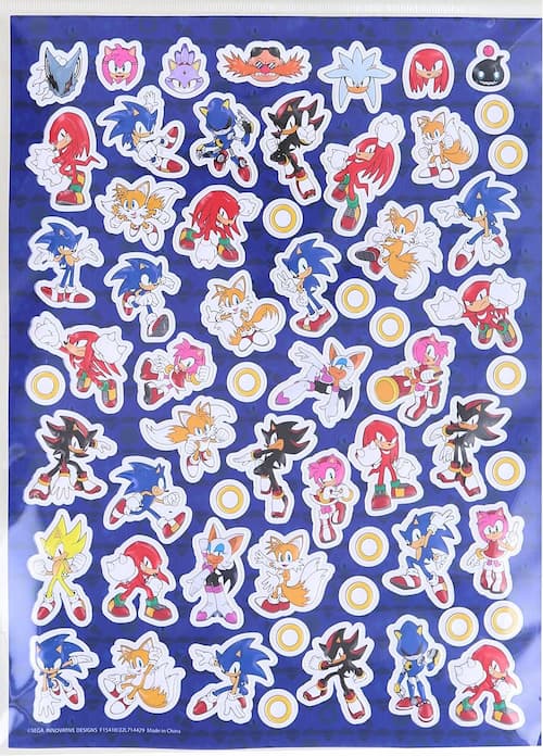 Buy Sonic The Hedgehog Raised Sticker Sheet for only $4.99 by [product_brand]
