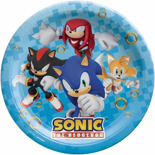 Buy Sonic The Hedgehog Round 9" Paper Plates (8 count) for only $6.50 by Amscan