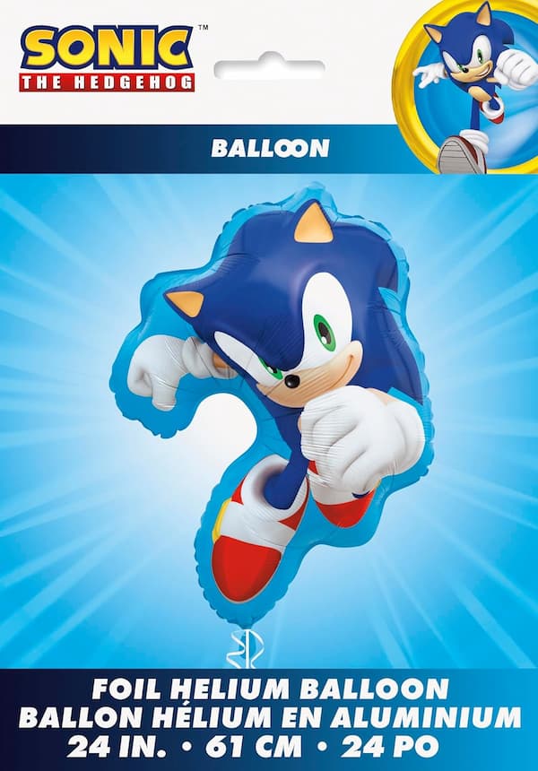Buy Sonic the Hedgehog Shaped 24" Giant Foil Balloon for only $5.99 by Unique