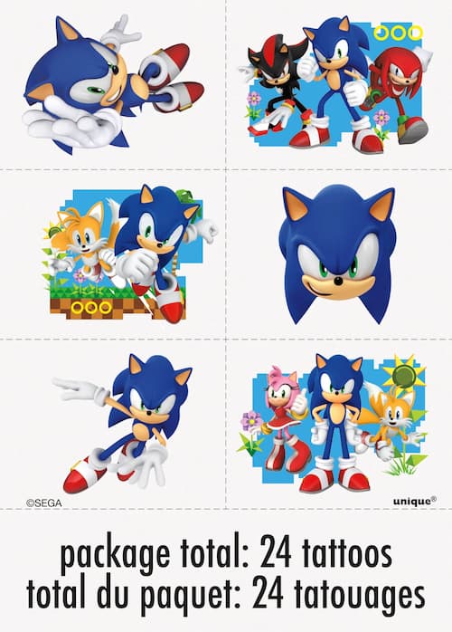 Buy Sonic The Hedgehog Tattoos for only $4.19 by Unique