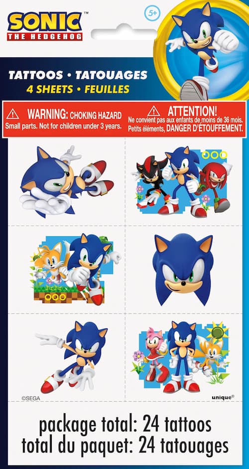 Buy Sonic The Hedgehog Tattoos for only $4.19 by Unique