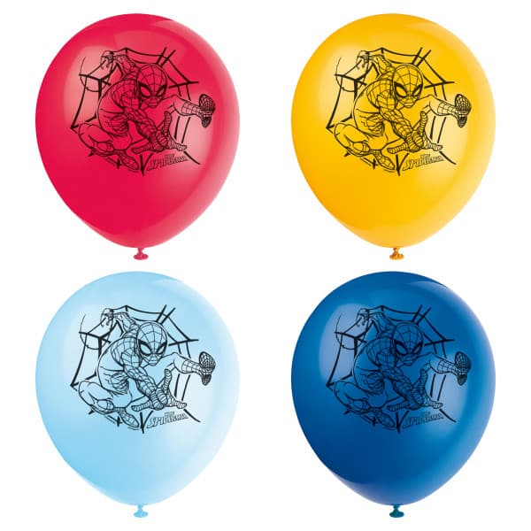 Buy Spider-Man 12" Latex Balloons  8ct for only $8.29 by Unique