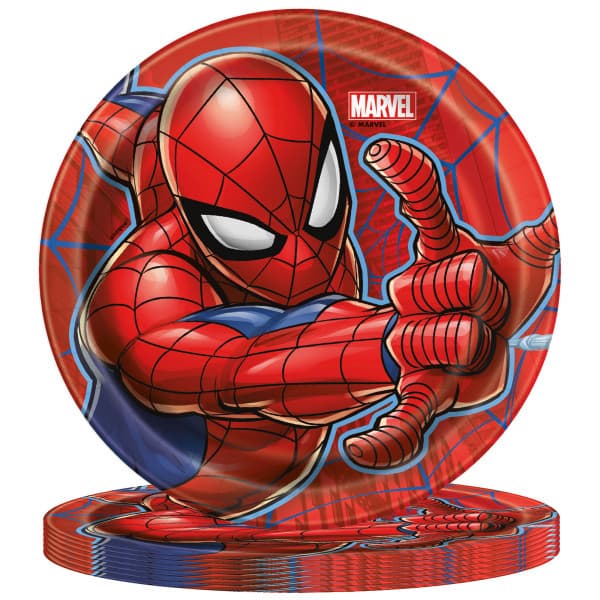Spider-Man Round 7" Dessert Plates  8ct