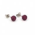 Buy Stainless Steel 6mm Fireball  Amethyst for only $11.99 byStudex