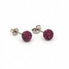 Buy Stainless Steel 6mm Fireball  Amethyst for only $11.99 byStudex