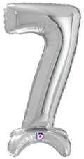 Buy Standup Number 25" Silver Foil Shape Balloon | One Pack (Number 7) for only $6.64 byBetallic