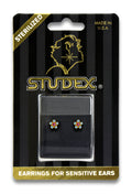 Buy Studex AB Crystal Rose Daisy Stud Earrings Gold Plated for only $12.99 by Studex