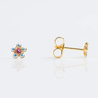 Buy Studex AB Crystal Rose Daisy Stud Earrings Gold Plated for only $12.99 by Studex