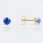 Buy Studex Birthstone Sensitive Gold Plated September Sapphire Stud Earrings 5mm for only $16.99 by Studex