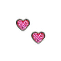 Buy Studex Sensitive 6mm Pink Glitter Heart Stainless Steel Stud Earrings for only $14.99 by Studex
