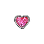 Buy Studex Sensitive 6mm Pink Glitter Heart Stainless Steel Stud Earrings for only $14.99 by Studex