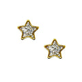 Buy Studex Sensitive 6mm Star with Clear Glitter Centre Gold Plated Stud Earrings for only $14.99 byStudex